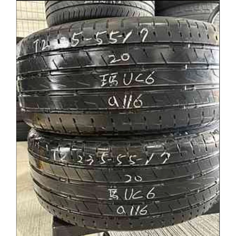 a116馬牌UC6 235-55-17兩條3000含裝 8成 20年