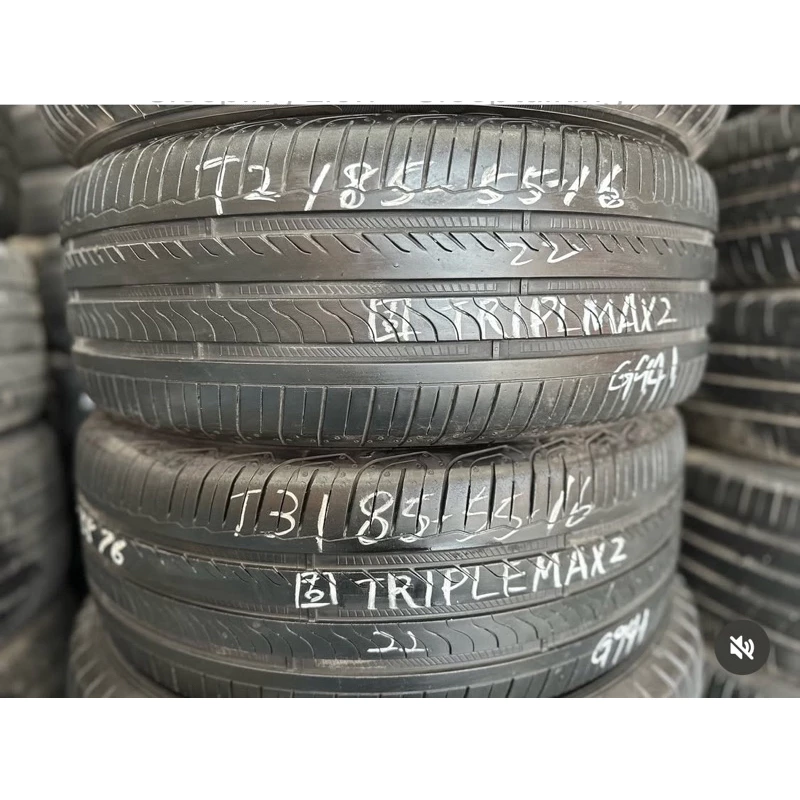 G941固特異TRIPLEMAX2 185-55-16兩條2000含工 8成深度5.07mm 22年