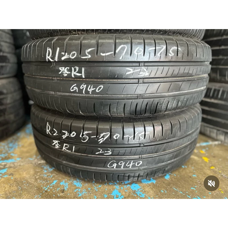 G940登祿普R1 205-70-15兩條2500含工 9成深度6.17mm 23年