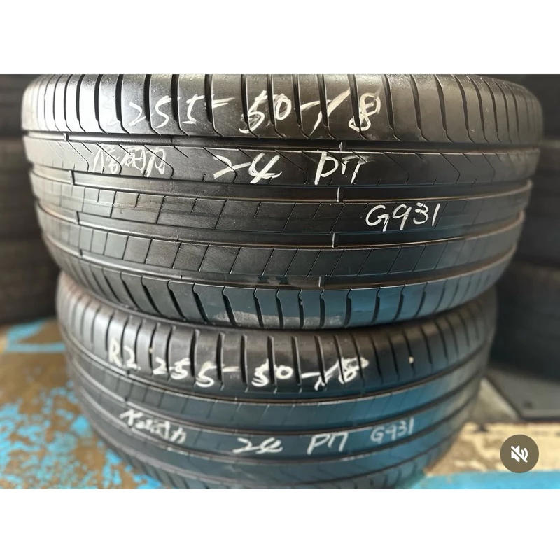 G931倍耐力P7 255-50-18兩條5000含裝 9成深度6.28mm 24年