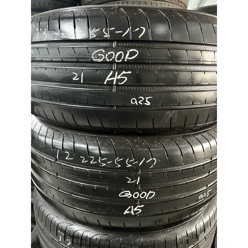 a25固特異A5 225-55-17兩條3000含裝 8成深度5.24mm 21年