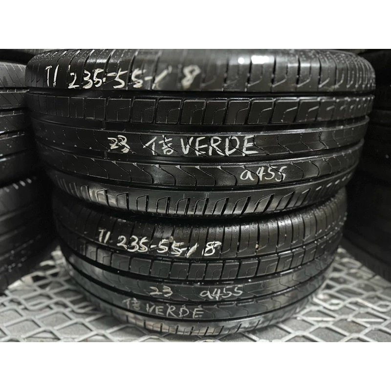 a455倍耐力VERDE 235-55-18兩條5000含工 落地胎 深度7.44mm 23年