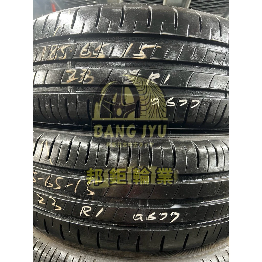 a677登祿普R1 185-65-15兩條2500含裝 9成深度6.56mm 23年
