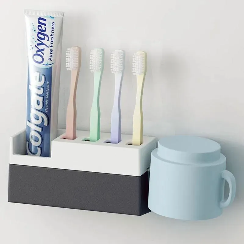 牙刷牙膏功能架