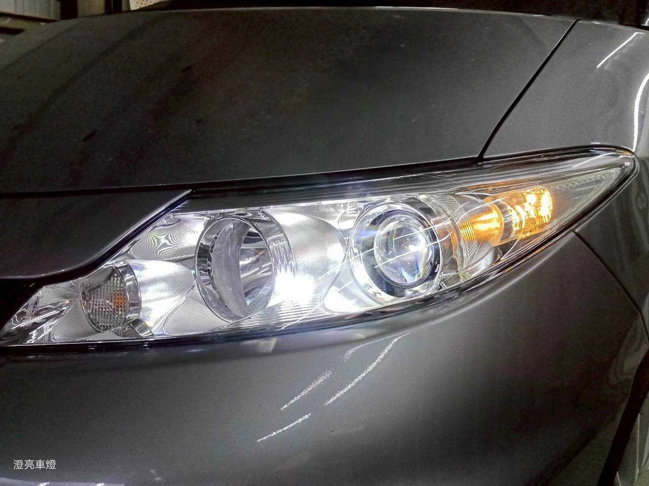 PREVIA HID轉向頭燈改LED魚眼