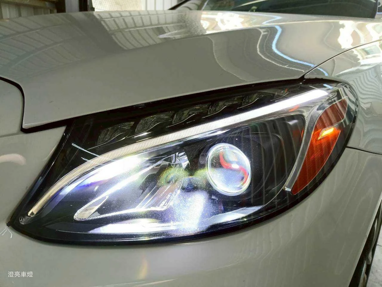 C-CLASS W205 LED頭燈升級阿帕AES朱雀二代