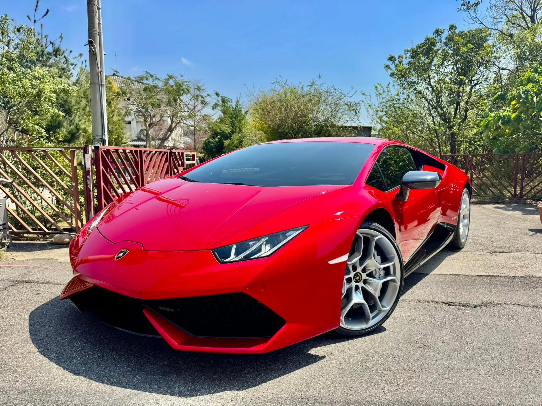Lamborghini Huracán LP 610-4 全車內外施工TPU材質液態金屬紅犀牛皮改色膜
