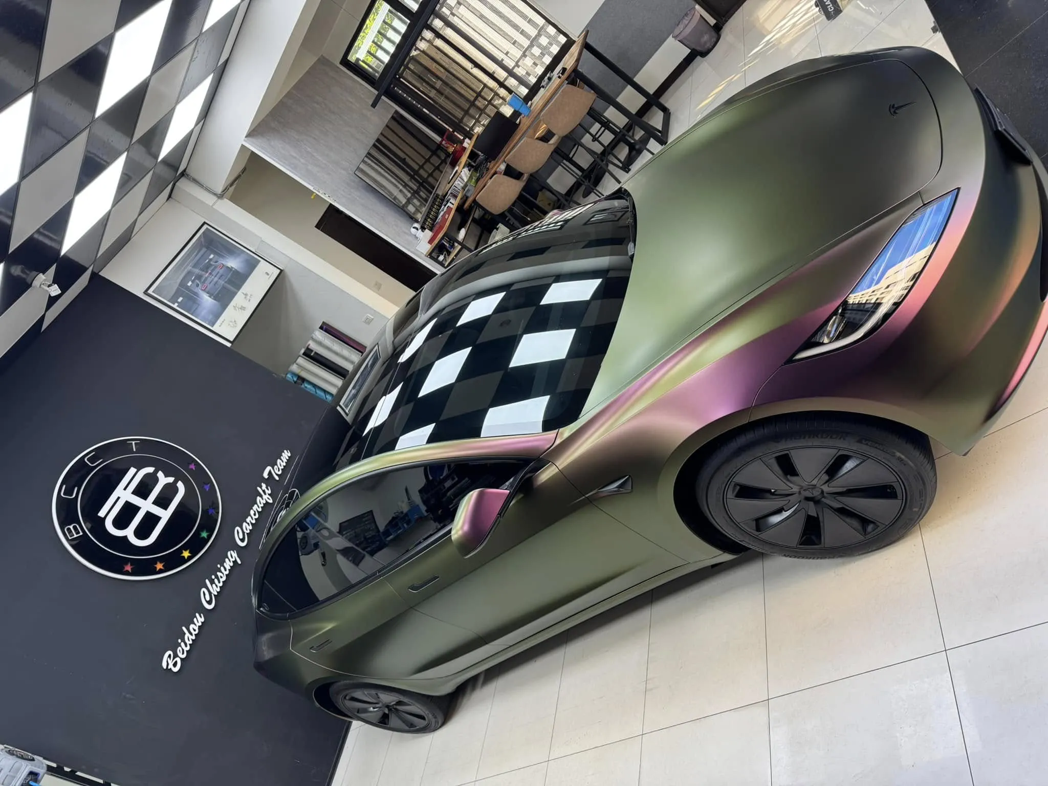 TESLA model3全車XPPF 消光TPU犀牛皮改色膜