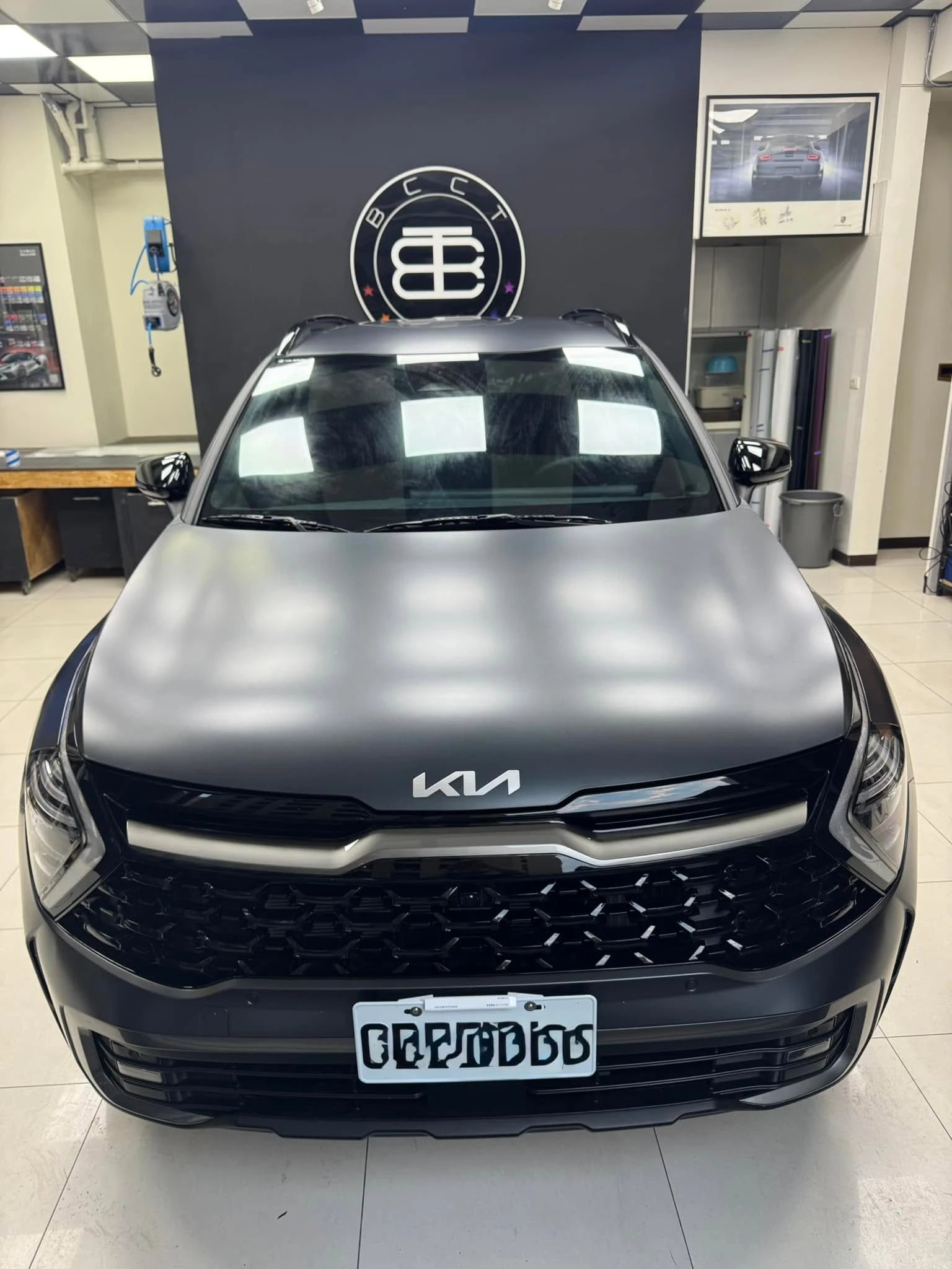 Kia Sportage原廠消光灰新車落地全車KSG消光TPU犀牛皮, 堅持純手工無使用化學添加物施工，貼好貼滿