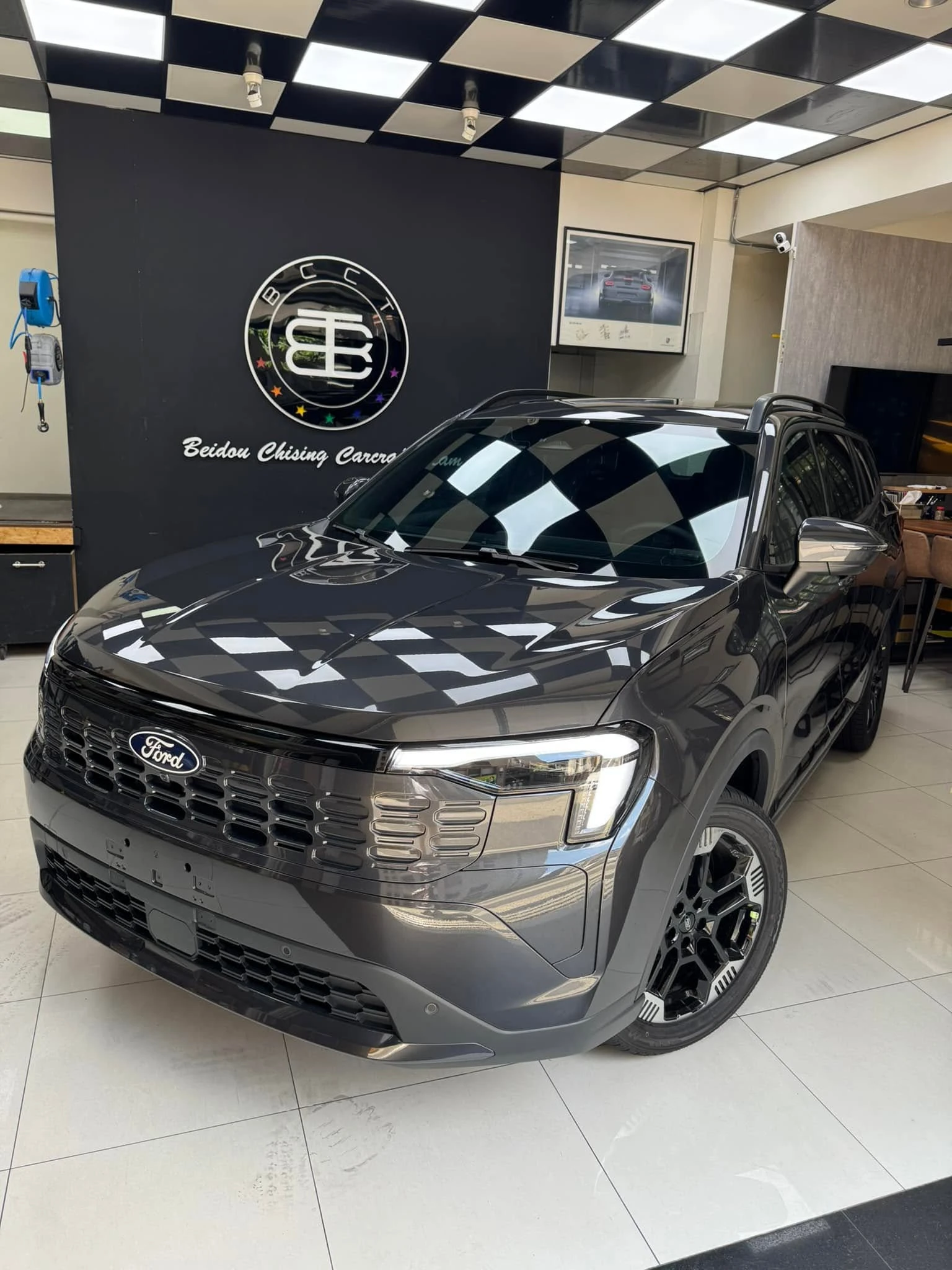 Ford Territory新車落地全車XPPF亮面7.5mil TPU犀牛皮, 堅持純手工裁切無電腦開版無使用化學添加物施工，貼好貼滿