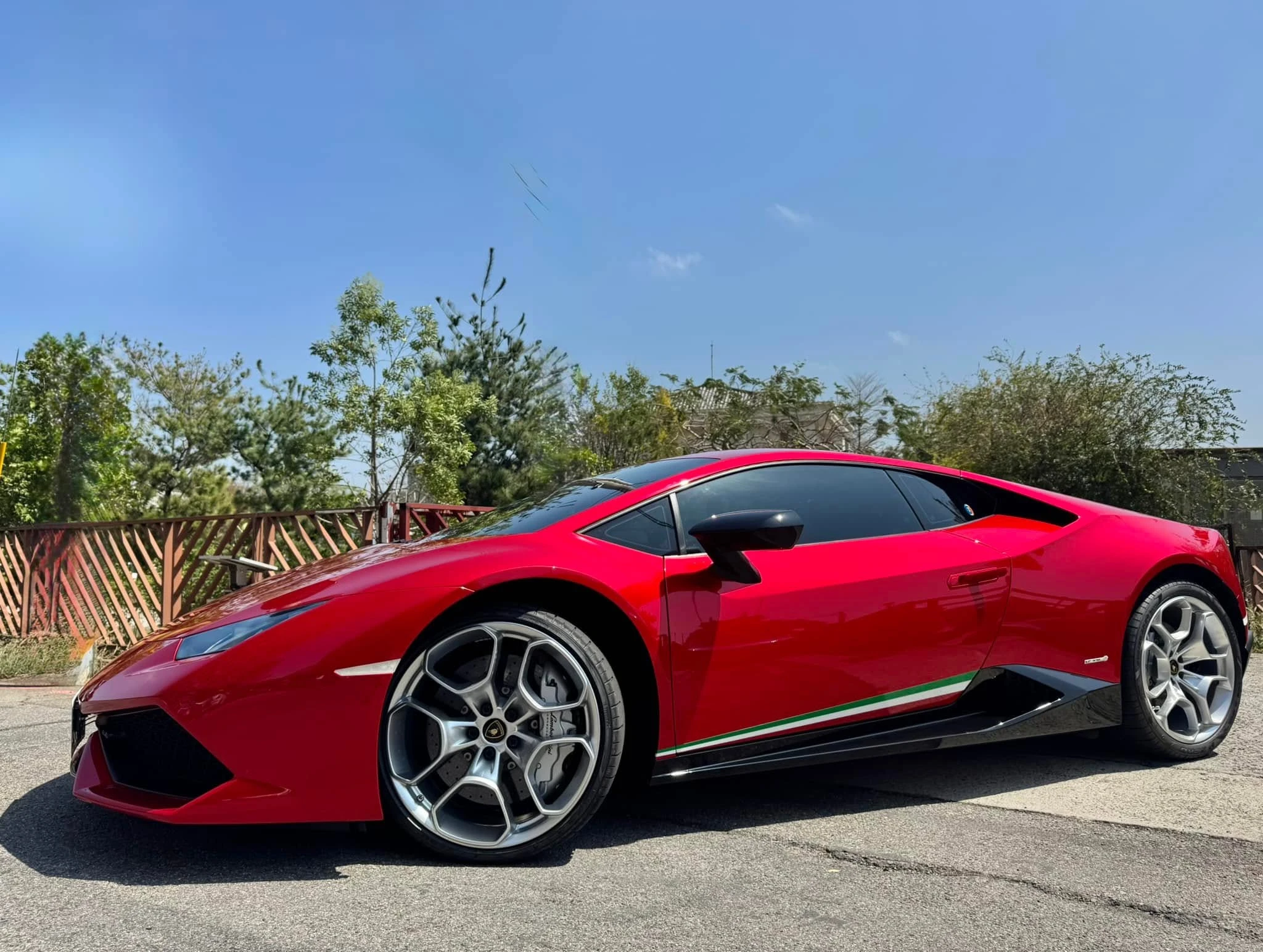 Lamborghini Huracán LP 610-4 全車內外施工TPU材質液態金屬紅犀牛皮改色膜