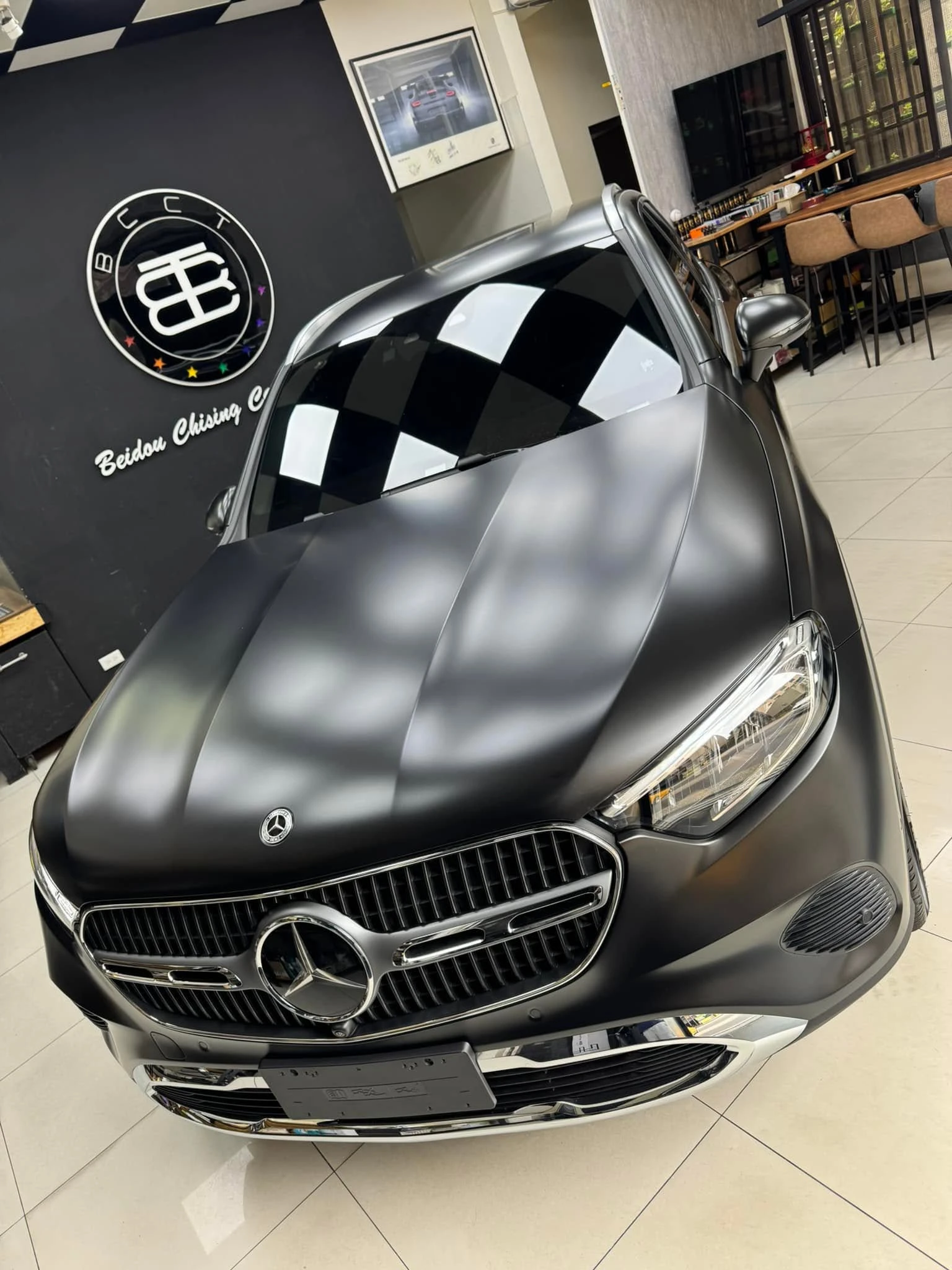 賓士 GLC200新車落地全車KSG消光TPU犀牛皮, 堅持純手工無使用化學添加物施工，貼好貼滿