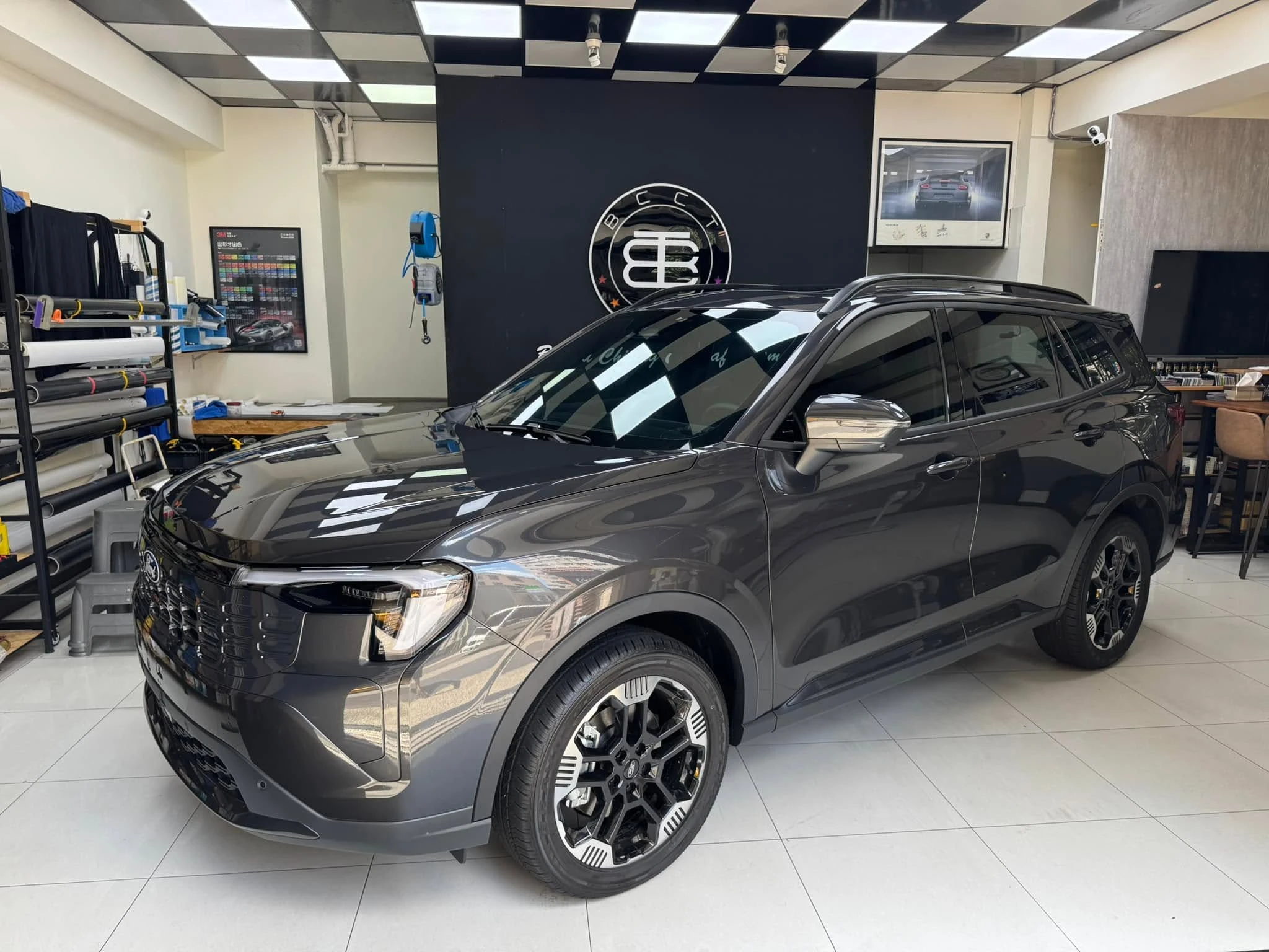 Ford Territory新車落地全車XPPF亮面7.5mil TPU犀牛皮, 堅持純手工裁切無電腦開版無使用化學添加物施工，貼好貼滿