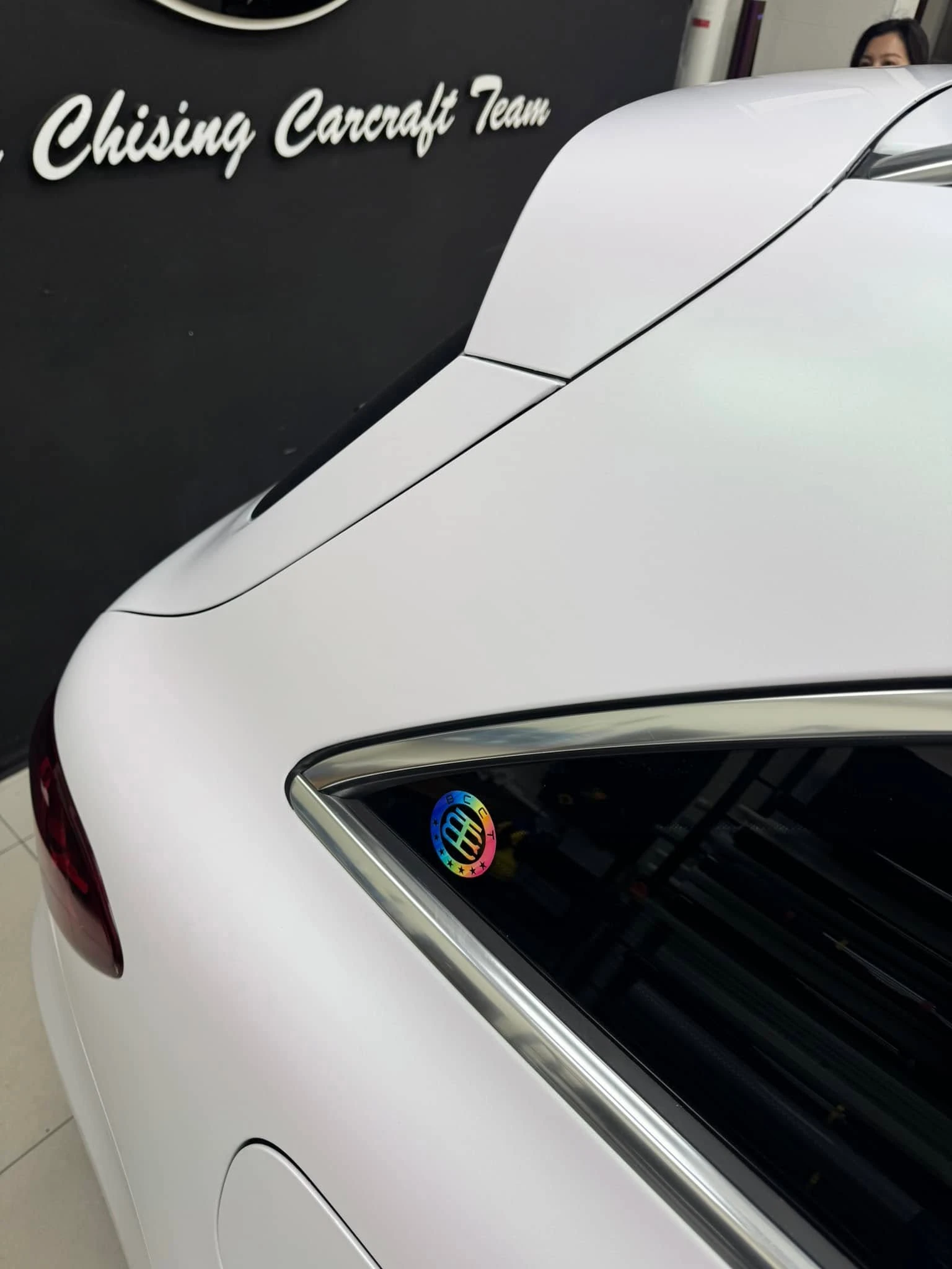 BENZ GLC全車TYONE 品牌TPU材質幻彩曙光白犀牛皮改色膜