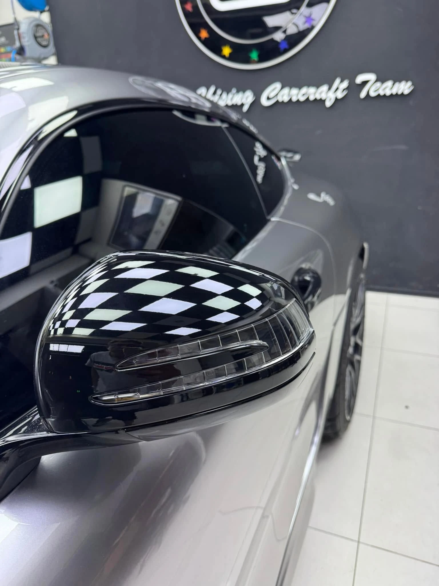 賓士 GTS全車TYONE 品牌PET材質原車黃貼液金屬暗銀改色膜
