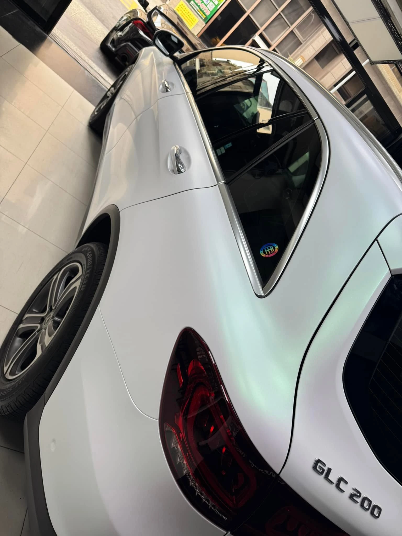 BENZ GLC全車TYONE 品牌TPU材質幻彩曙光白犀牛皮改色膜