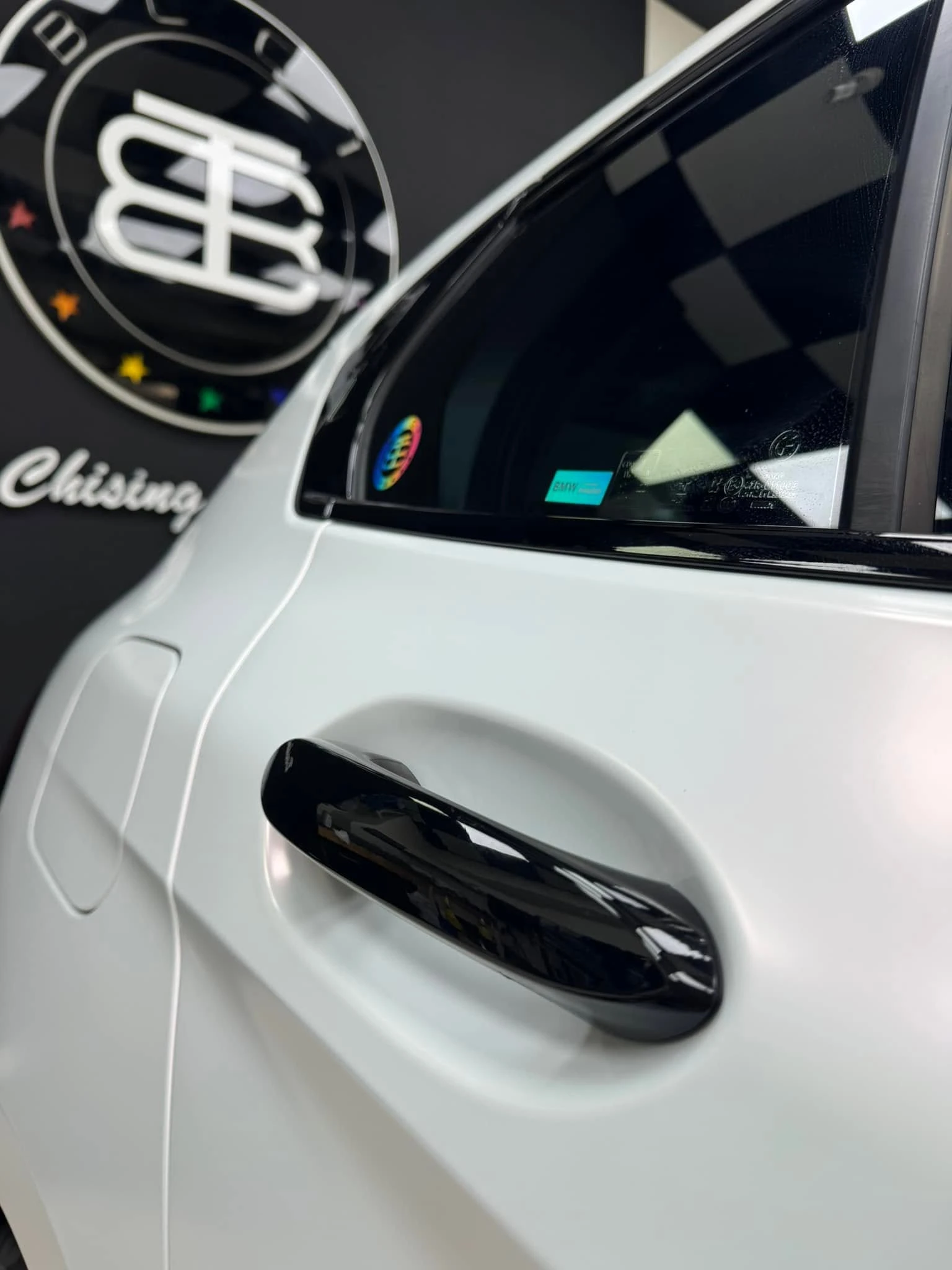 BMW F70 120全車TYONE 品牌PET材質電光白變紅改色膜
