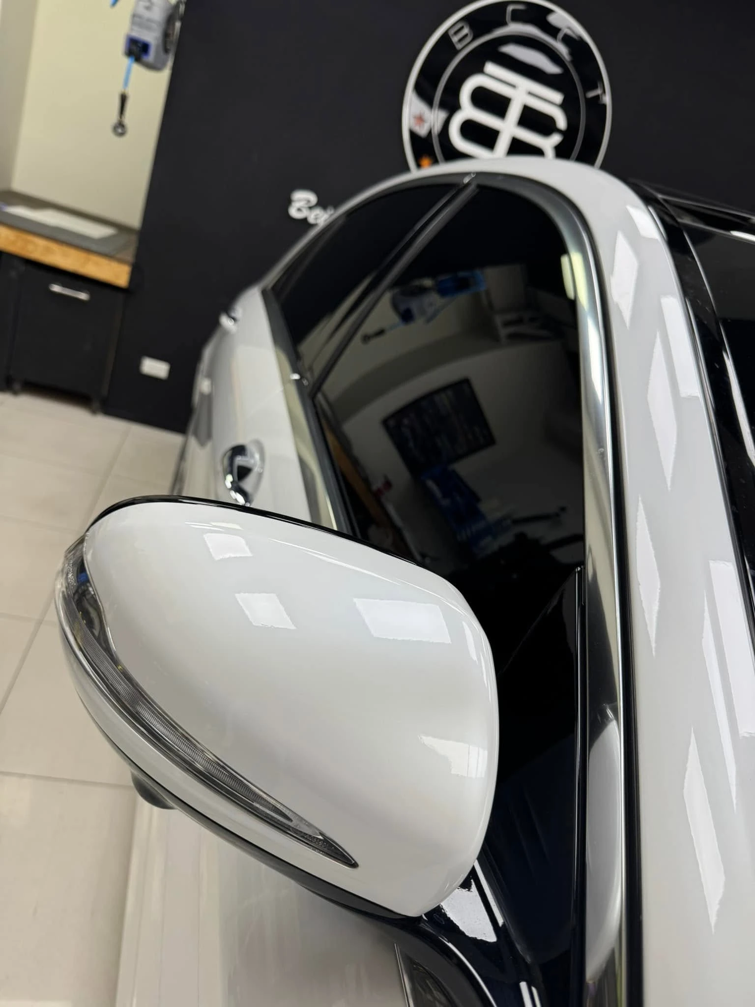 賓士 S450全車施工TPU材質珍珠白犀牛皮改色膜