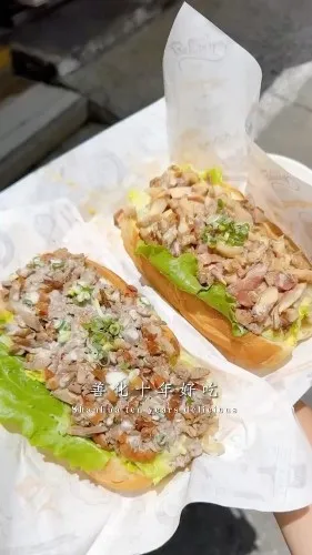 十年好吃. 櫻桃鴨潛艇堡  鰻魚潛艇堡 超大！超好吃