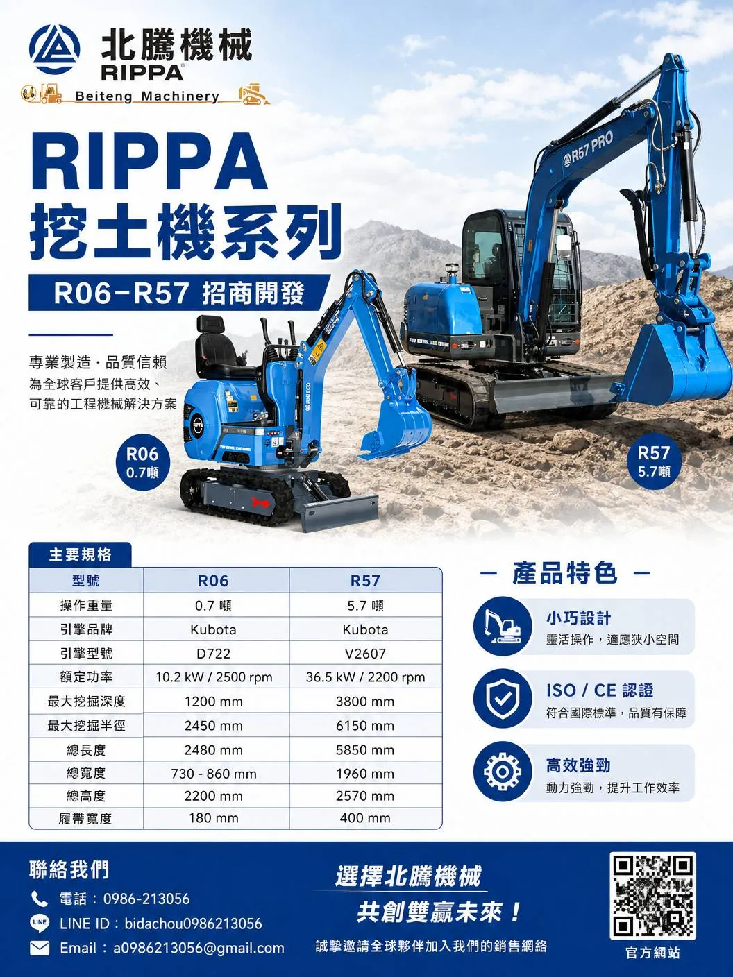 【北騰機械】RIPPA - 挖土機系列 DM 介紹