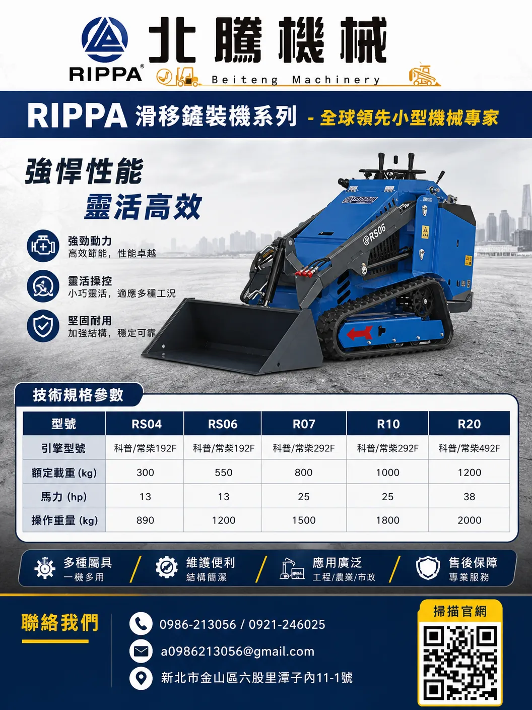 【北騰機械】RIPPA - 滑移裝載機系列 DM 介紹