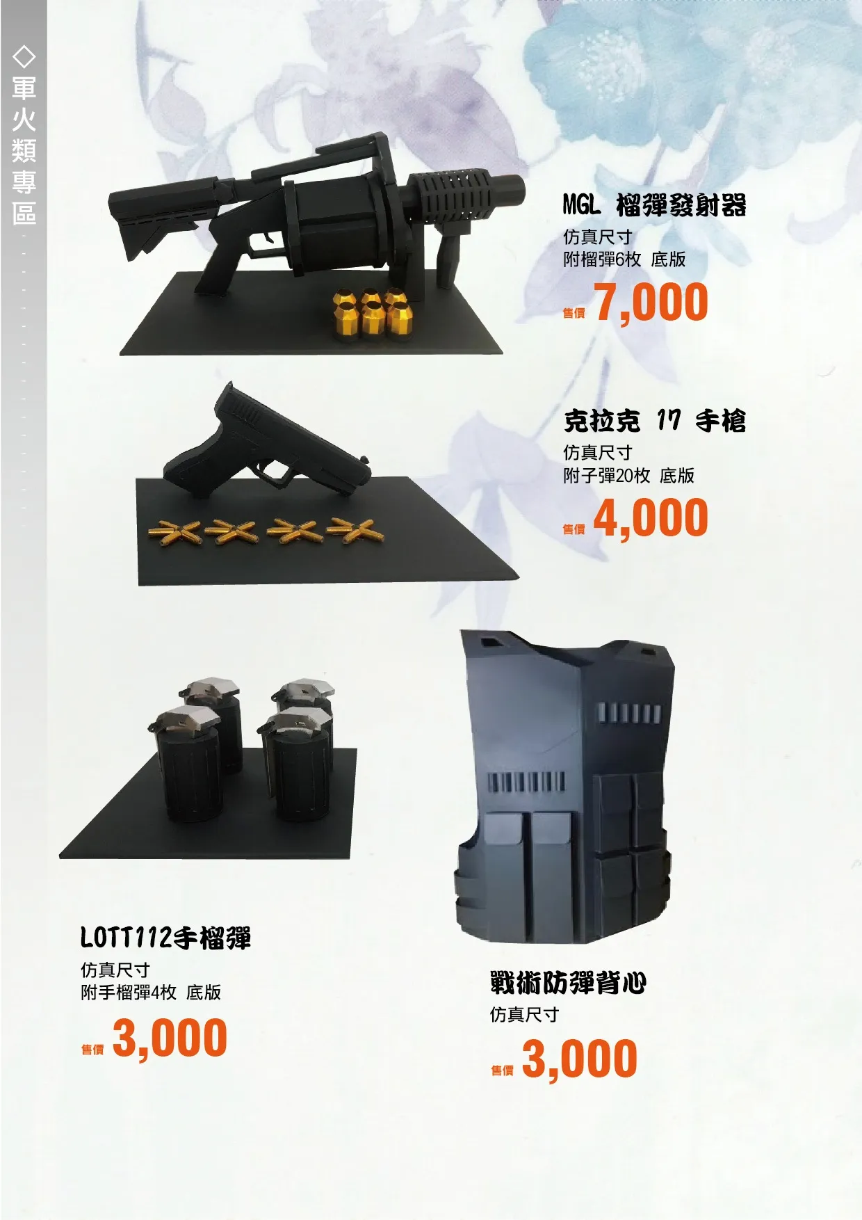軍火類專區