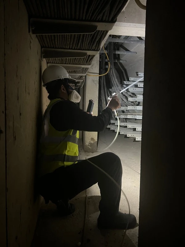 白蟻防治-電力公司地下電纜地道施作案例|除白蟻、除白蟻公司推薦、桃園除蟲公司