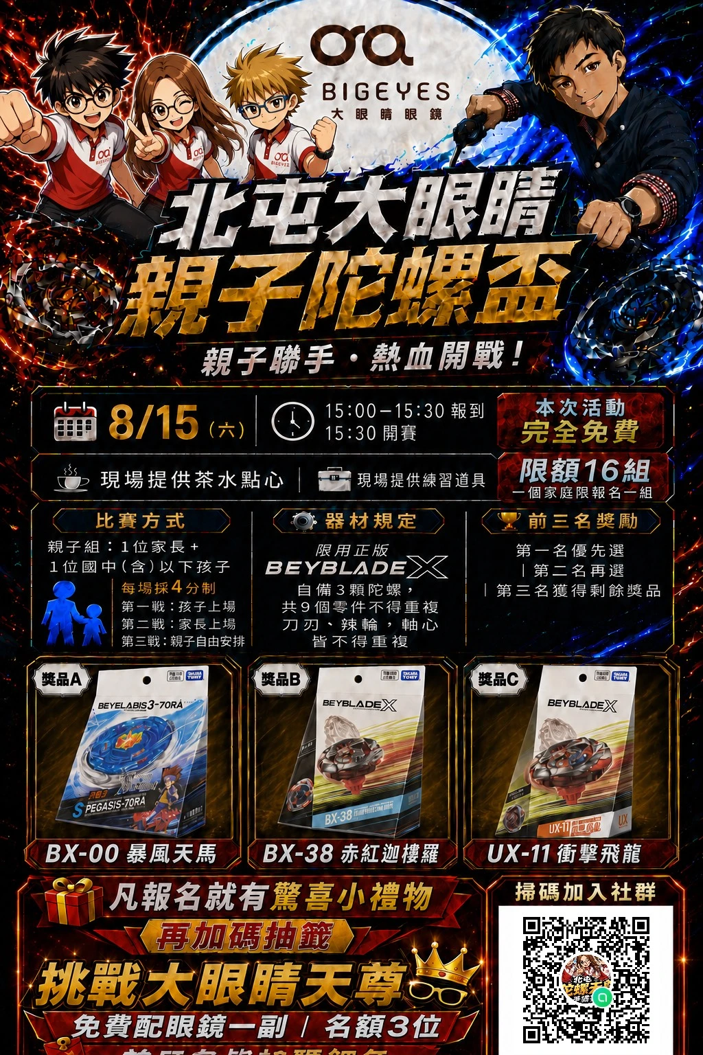 北屯大眼睛親子陀螺杯｜親子並肩・熱血開戰！