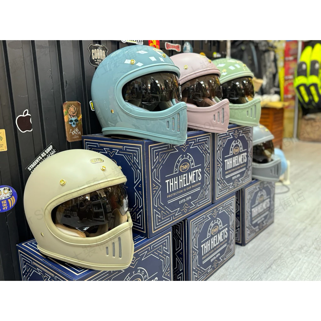 【Biker Shop】FLYING HORSE TT03S山車帽 馬卡龍色 復古安全帽 內墨片 女騎士全罩帽