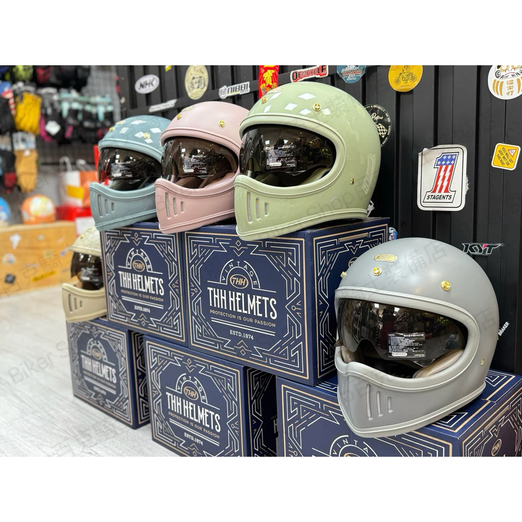 【Biker Shop】FLYING HORSE TT03S山車帽 馬卡龍色 復古安全帽 內墨片 女騎士全罩帽