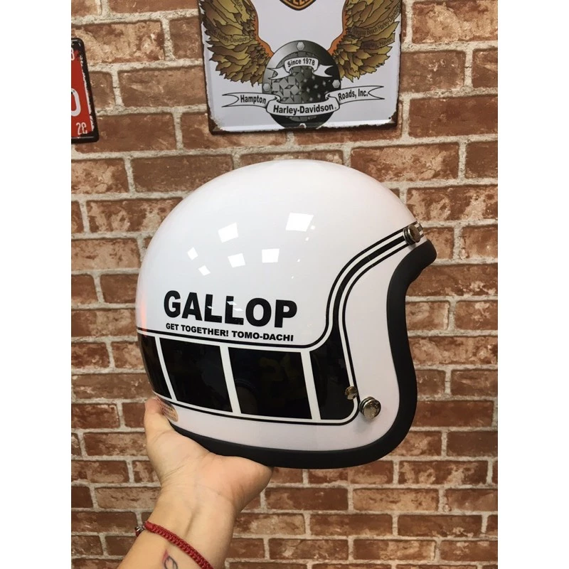 GALLOP 3/4 復古帽 馬赫 半罩帽 雙D扣 偉士 美式 手工車 台灣現貨