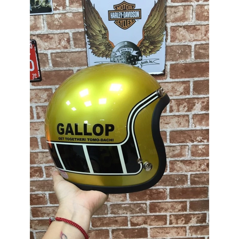 GALLOP 3/4 復古帽 馬赫 半罩帽 雙D扣 偉士 美式 手工車 台灣現貨