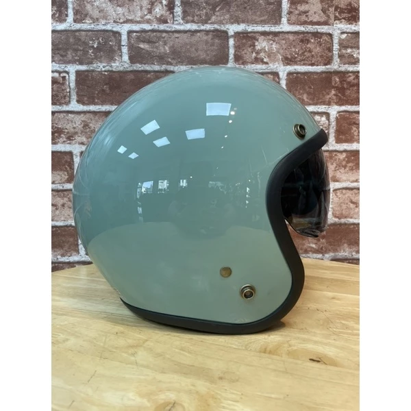 台灣Speed Shop 3/4半罩安全帽 內墨鏡 騎士安全帽 通勤帽 復古 美式 偉士 橄欖綠