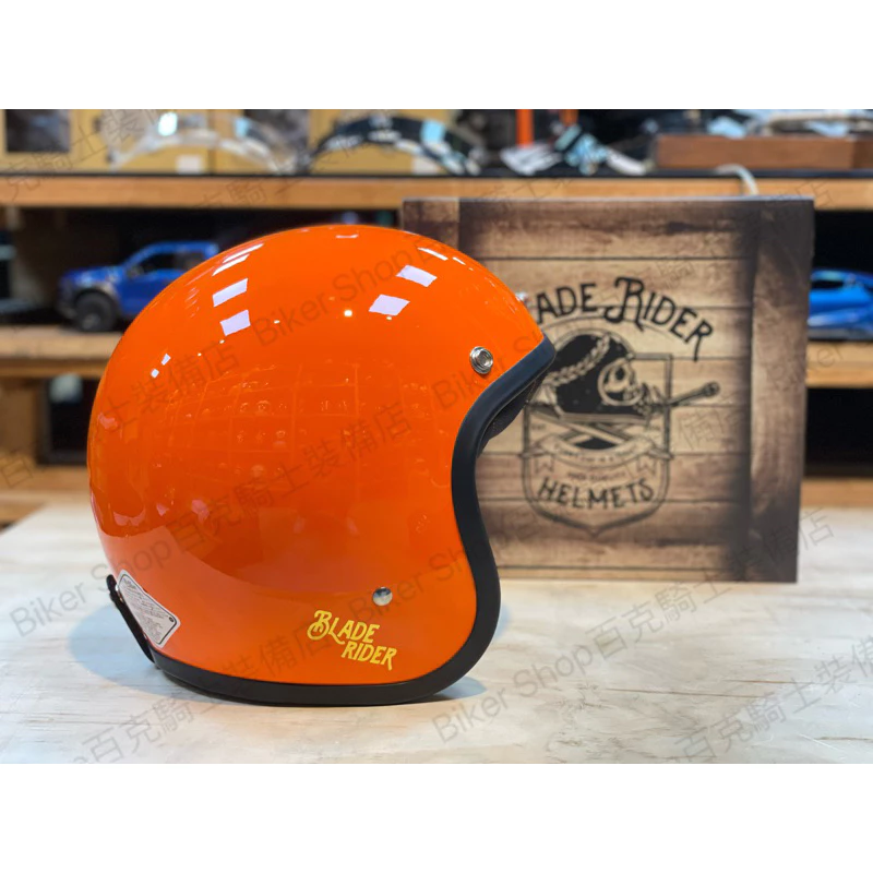 台灣BLADE RIDER Vikings 3/4罩復古帽 半罩 小帽體 輕量 玻璃纖維 小羊皮