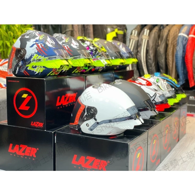 比利时Lazer Jet Type 3/4罩安全帽 通勤帽 內墨片 押尾 騎士安全帽 消藍oni