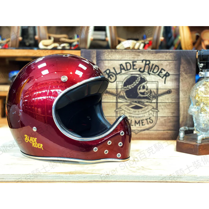 台灣BLADE RIDER 2.0 復古帽 山車帽 越野 全罩 小帽體 輕量 內襯可拆 騎士裝備