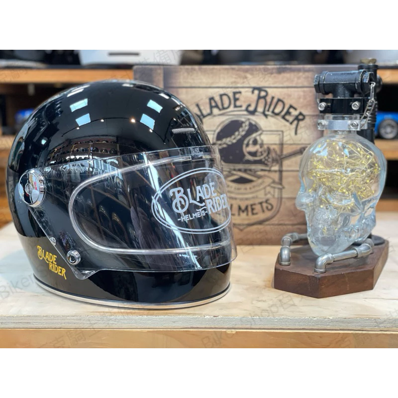 台灣Blade Rider二代樂高復古帽 全罩帽 通勤帽 美式 手工車 偉士牌