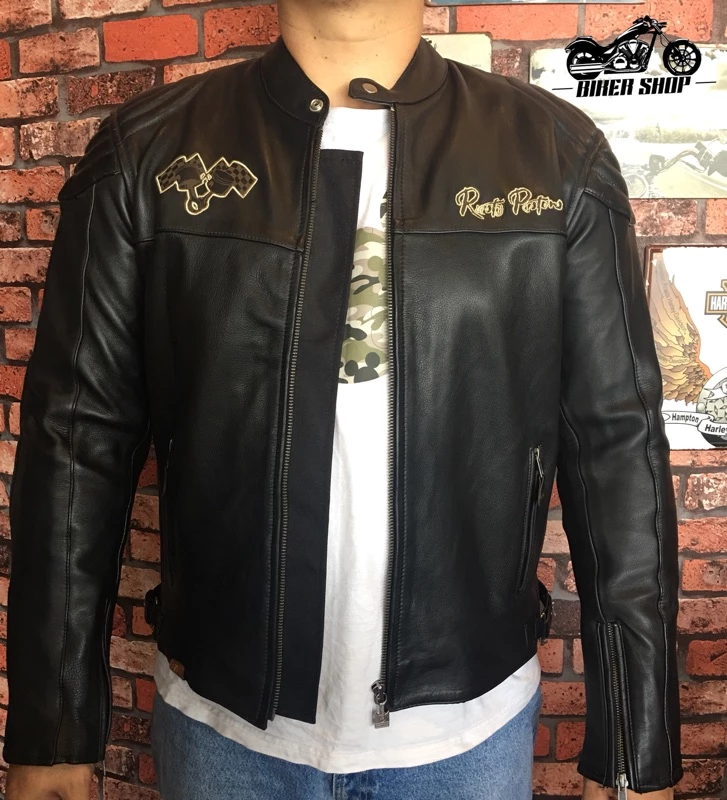 捷克街頭機車文化品牌RUSTY PISTONS?? LOGAN LEATHER JACKET