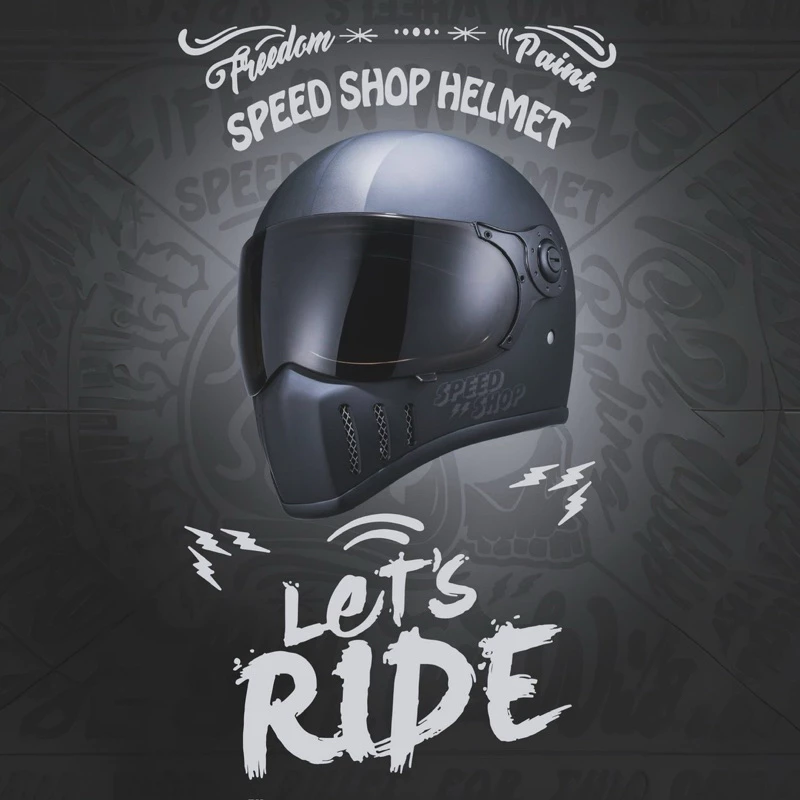 台灣Speed Shop 挑戰者鎖鏡山車帽 騎士安全帽 全罩安全帽 通勤帽 造型安全帽 透氣通風