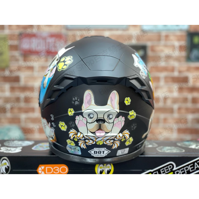 台灣 M2R FR2四分之三罩安全帽 法鬥 內墨片 內鏡片 小押尾