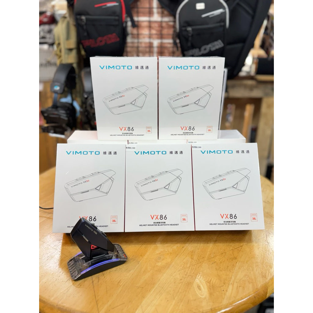 【Biker Shop】 VIMOTO 維邁通 VX86藍牙耳機 MESH網狀連線 多人對講 混音 JBL喇叭 磁吸底座