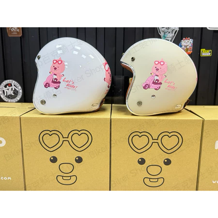 台灣Nikko✖️韓國ZANMANG LOOPY聯名復古帽 騎士安全帽 通勤帽