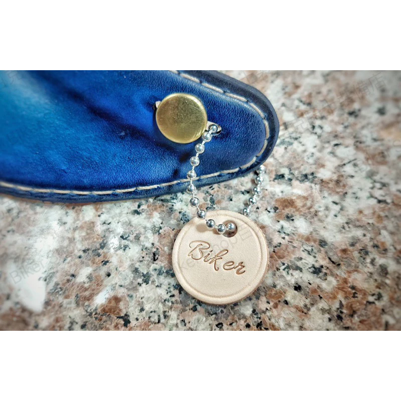 台灣Biker Shop✖️Hippie Art聯名復古皮革帽簷 義大利植鞣牛頭層皮 手工 漸層