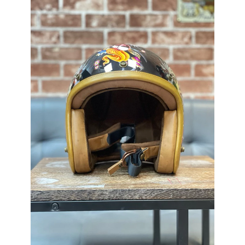 庫存出清⛑️IRONKING HELMET手繪安全帽 ✨骷髏 玫瑰✨