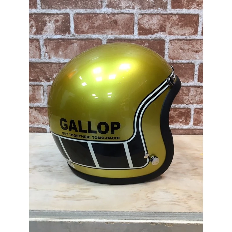 GALLOP 3/4 復古帽 馬赫 半罩帽 雙D扣 偉士 美式 手工車 台灣現貨