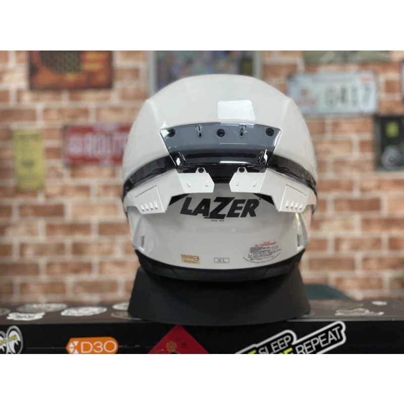 比利時Lazer Rafale全罩式安全帽 騎士帽 通勤帽 素色 亮白