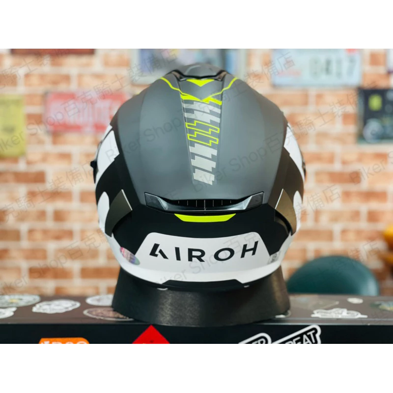 義大利AIROH SPARK 全罩安全帽 內墨鏡 公司貨 亞洲頭型 街車 跑車 通勤族 消光黑