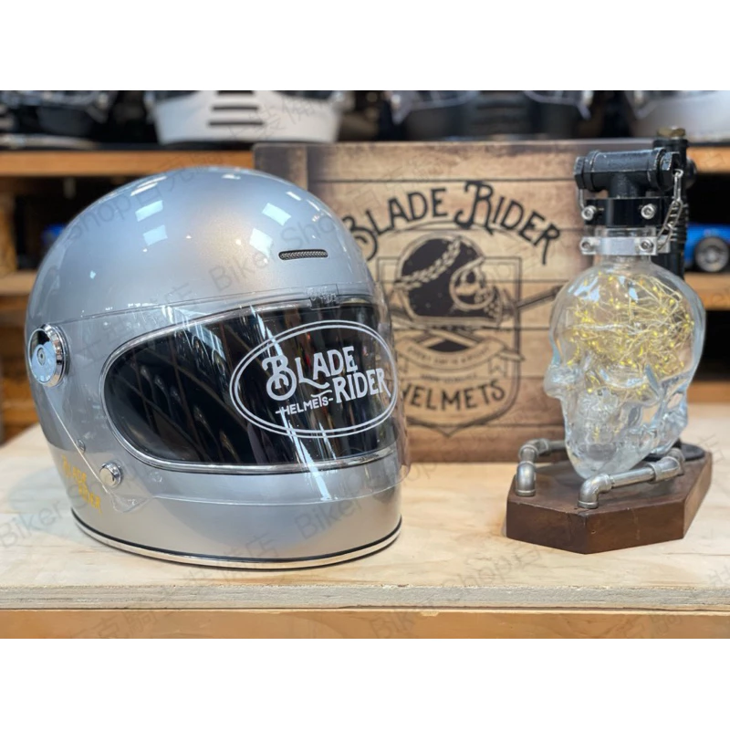 台灣Blade Rider二代樂高復古帽 全罩帽 通勤帽 美式 手工車 偉士牌