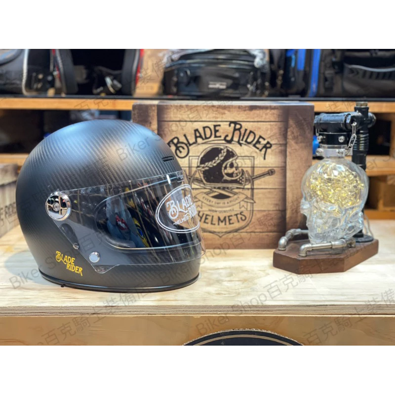 台灣Blade Rider二代樂高碳纖維 騎士安全帽 復古帽 消光 樂高帽