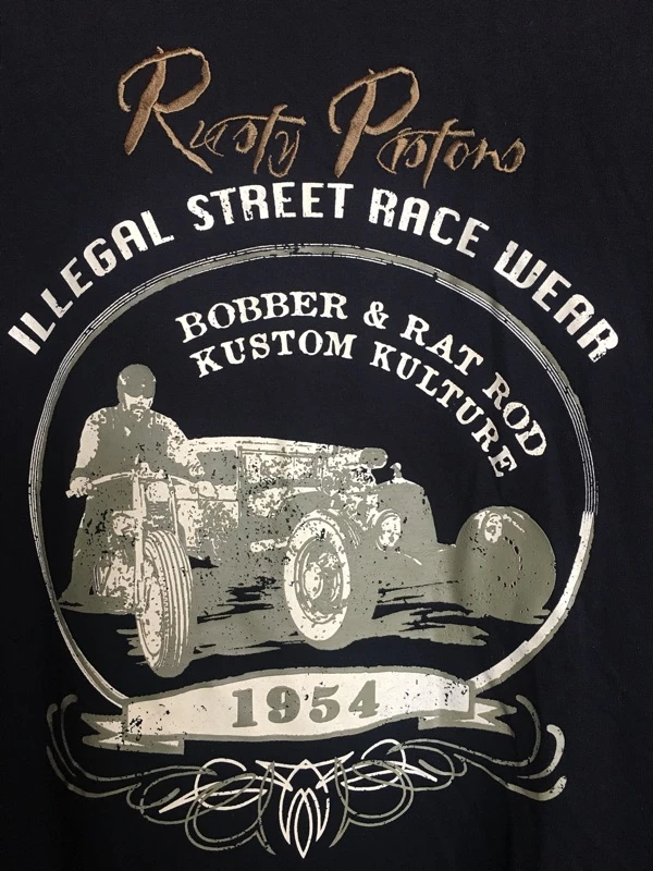 捷克RUSTY PISTONS 純棉短T -WARREN 老爺車造型